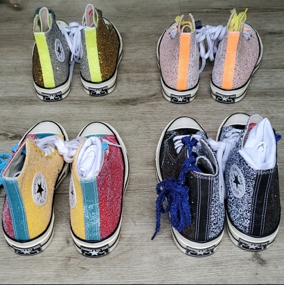 NEW JW Anderson x Chuck 70 High Glitter Pack - Picture 12 of 12